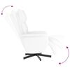 vidaXL Fauteuil inclinable avec repose-pieds blanc similicuir
