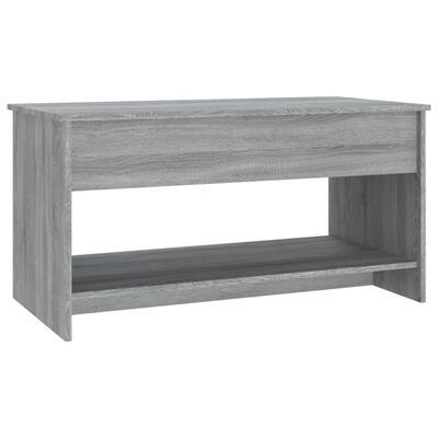 vidaXL Table basse Sonoma gris 102x50x52,5 cm Bois d'ingénierie