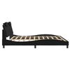vidaXL Cadre de lit Viana sans matelas noir 200x200 cm similicuir