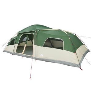 vidaXL Tente familiale avec auvent imperm&eacute;able 18 personne Vert