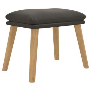 vidaXL Repose-pied Gris fonc&eacute; 45x29,5x35 cm Velours