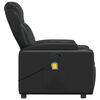 vidaXL Fauteuil de massage inclinable Noir Similicuir