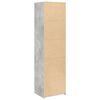 vidaXL Buffet haut gris béton 50x41x185 cm bois d'ingénierie