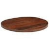 vidaXL Dessus de table Ø 70x2,5 cm rond bois massif de récupération