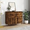 vidaXL Buffets 2 pcs ch&ecirc;ne fum&eacute; 40x35x70 cm bois d'ing&eacute;nierie