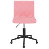 vidaXL Chaises pivotantes &agrave; manger lot de 2 Rose Velours