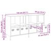vidaXL Buffet rose 135x39x73,5 cm acier lamin&eacute; &agrave; froid