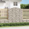 vidaXL Paniers &agrave; gabions arqu&eacute;s 3 pcs 200x50x220/240 cm Fer galvanis&eacute;
