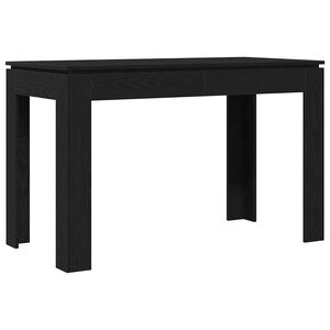 vidaXL Table de salle &agrave; manger en ch&ecirc;ne noir 120x60x76 cm bois d'ing&eacute;nierie