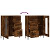 vidaXL Buffet ch&ecirc;ne fum&eacute; 69,5x34x90 cm bois d'ing&eacute;nierie