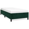 vidaXL Cadre de lit sans matelas vert fonc&eacute; 100x200 cm velours
