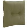 vidaXL Coussin de dos PUTTEN 100 % polyester Vert olive