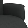 vidaXL Fauteuil inclinable avec repose-pieds noir tissu