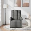 vidaXL Fauteuil de massage inclinable Gris fonc&eacute; Tissu