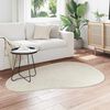 vidaXL Tapis de surface HUARTE Cr&egrave;me 120 x 170 cm Polyester
