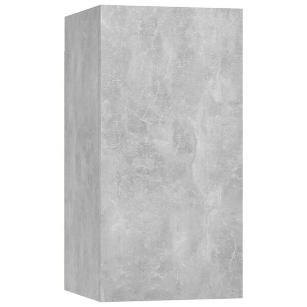 vidaXL Meubles TV 4 pcs Gris béton 30,5x30x60 cm Bois d'ingénierie