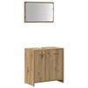 vidaXL Armoire de salle de bain avec miroir ch&ecirc;ne artisanal
