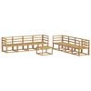 vidaXL Ensemble de canap&eacute;s d'ext&eacute;rieur 9 pcs Blanc 59 x 59 x 37 cm