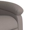 vidaXL Fauteuil inclinable de massage Taupe Tissu