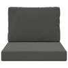 vidaXL Coussin de canap&eacute; d'ext&eacute;rieur 2 pcs Anthracite Polyester