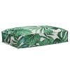 vidaXL Coussin Tissu Oxford Motif feuilles 60 x 40 x 8 cm