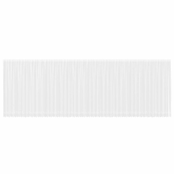 vidaXL Rideau en Dentelle Floral Blanc 240 x 1200 cm Polyester