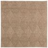 vidaXL Tapis de surface Carr&eacute; AGIRA Naturel 200 x 200 cm Polyester