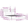 vidaXL Cadre de lit sans matelas gris b&eacute;ton 120x190 cm