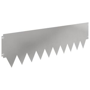 vidaXL Bordure de Pelouse 20 pc 103 x 30 cm Acier Argent&eacute;