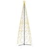 vidaXL Arbre de No&euml;l c&ocirc;ne 1400 LED blanc chaud 160x500 cm