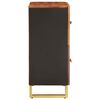 vidaXL Armoire latérale marron et noir 60x33,5x75 cm bois de manguier