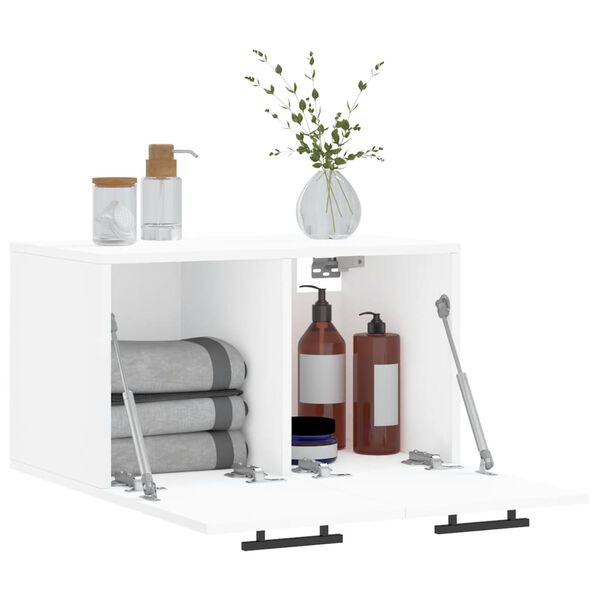 vidaXL Armoire murale Blanc 60x36,5x35 cm Bois d'ing&eacute;nierie