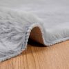 vidaXL Tapis en Fourrure Synth&eacute;tique de Lapin Olite Gris 80 x 200 cm