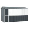 vidaXL Cage pour oiseaux Anthracite 410 x 210 x 230 cm Acier galvanisé