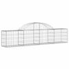 vidaXL Paniers à gabions arqués 20 pcs 200x30x40/60 cm Fer galvanisé