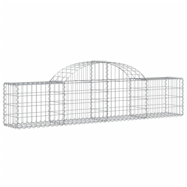 vidaXL Paniers à gabions arqués 20 pcs 200x30x40/60 cm Fer galvanisé