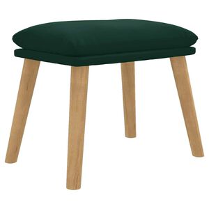 vidaXL Repose-pied Vert fonc&eacute; 45x29,5x35 cm Velours