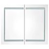 vidaXL Armoire de salle de bain à miroir LED 80x12,2x68 cm