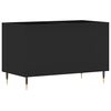 vidaXL Armoire &agrave; disques noir 74,5x38x48 cm bois d'ing&eacute;nierie