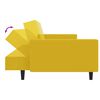 vidaXL Ensemble de canap&eacute;s 2 pcs jaune velours
