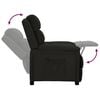 vidaXL Fauteuil inclinable Noir Tissu