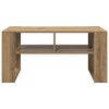 vidaXL Table basse Ch&ecirc;ne artisanal 92 x 49,5 x 45 cm Bois d'ing&eacute;nierie