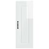 vidaXL Armoire de cuisine Kalmar 2 pcs Blanc brillant 30 x 31 x 80 cm