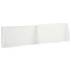 vidaXL Mur de sout&egrave;nement 2 pc 80 x 12 x 50 cm Acier Blanc