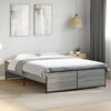 vidaXL Cadre de lit sans matelas sonoma gris 140x190 cm