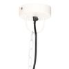 vidaXL Lampe suspendue industrielle vintage 25 W Blanc Rond 41 cm E27