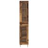 vidaXL Haut Armoire 2 pcs Bois Ancien Verre