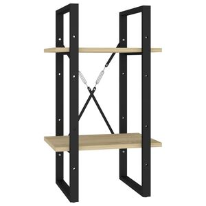 vidaXL Biblioth&egrave;que &agrave; 2 niveaux ch&ecirc;ne sonoma bois d'ing&eacute;nierie