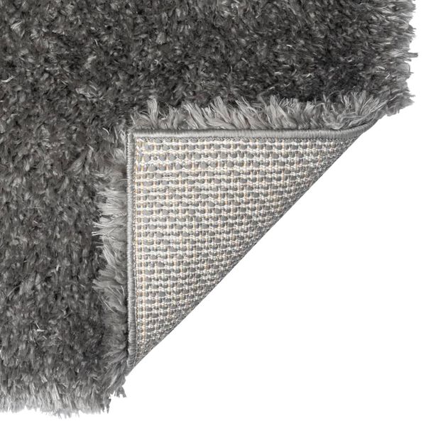 vidaXL Tapis shaggy &agrave; poils hauts Anthracite 120x170 cm 50 mm