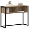 vidaXL Table d'appoint avec stockage Chêne artisan 100 x 36 x 75 cm